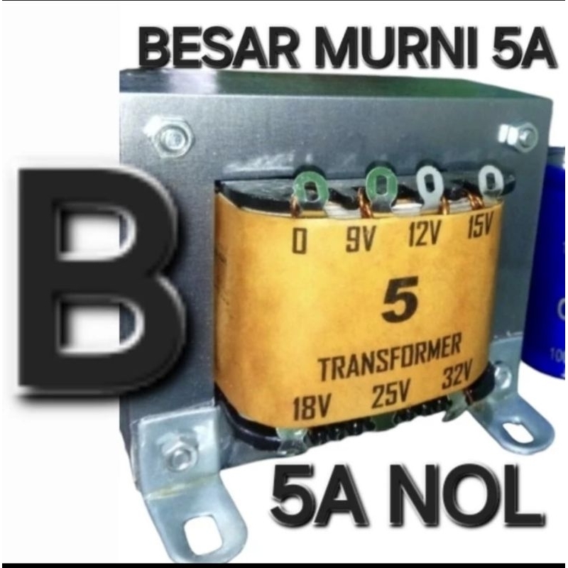 trafo 5 Amper Nol besar asli tembaga murni