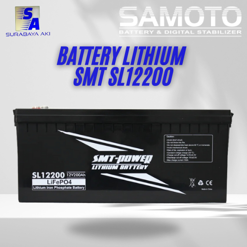 LITHIUM BATTERY SMT SL12200 BATERAI LITIHUM SMT POWER 12.8V 200AH - SMT SL12200