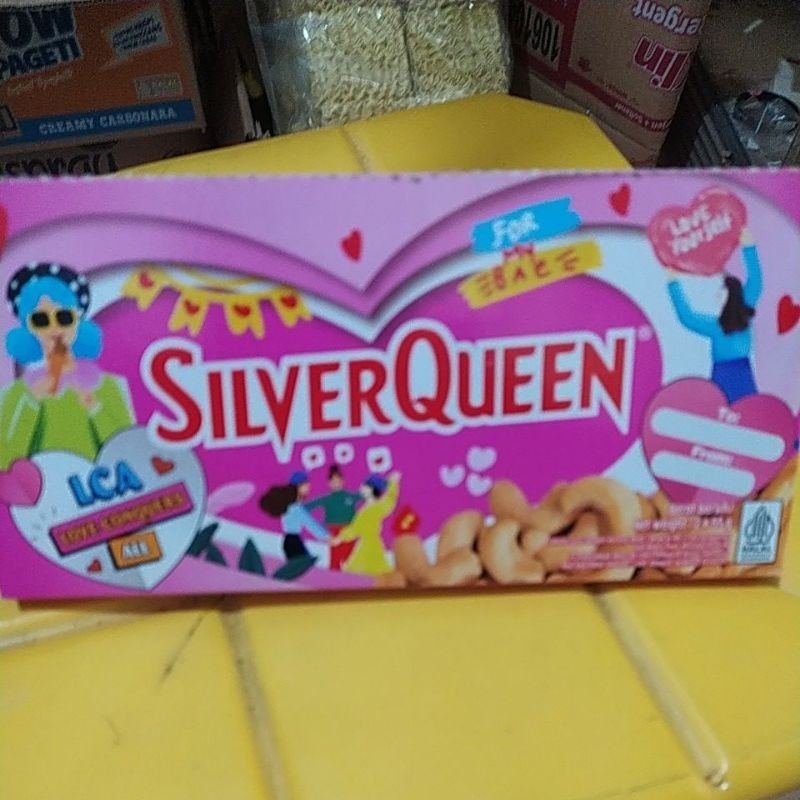 

coklat Silverqueen kemasan spesial (55grx2) isi 2 pics
