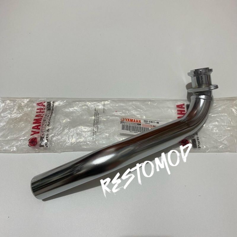 Leher knalpot f1zr original yamaha leheran knalpot f1zr pipe exhaust f1 zr leher pipa knalpot
