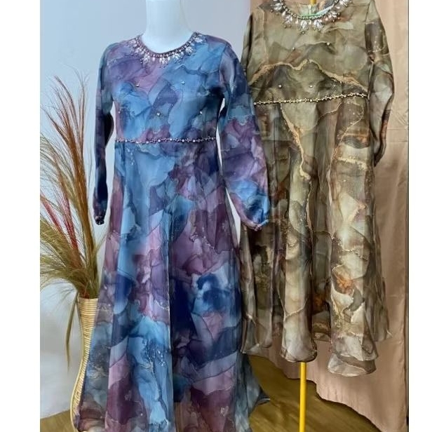 DRESS ORGANZA DRESS KIDS DRESS ORGANZA PREMIUM