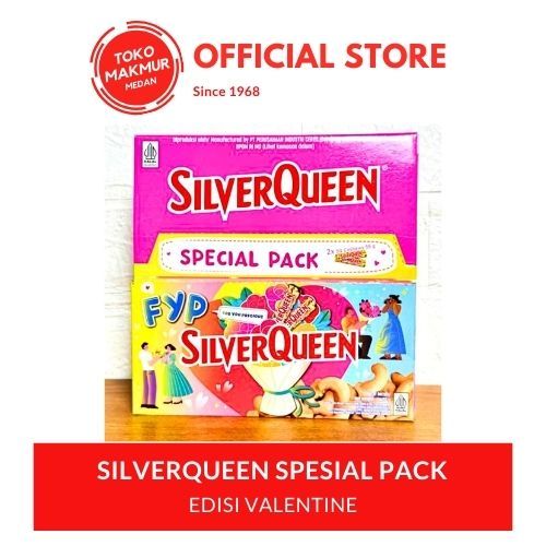 

SILVERQUEEN SPESIAL PACK EDISI VALENTINE ISI 2 PCS X 55 GR