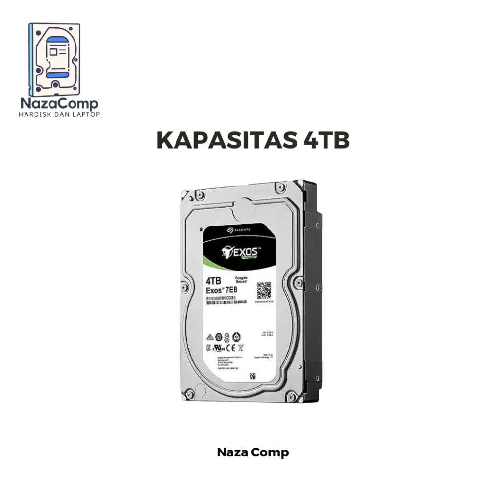Hardisk 4TB EXOS 3,5 internal SATA Cctv/Komputer