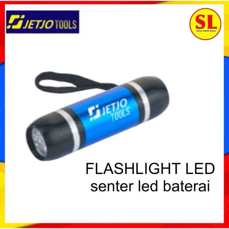 JETJOTOOLS SENTER LED BATERAI AAA X 3 6 LED