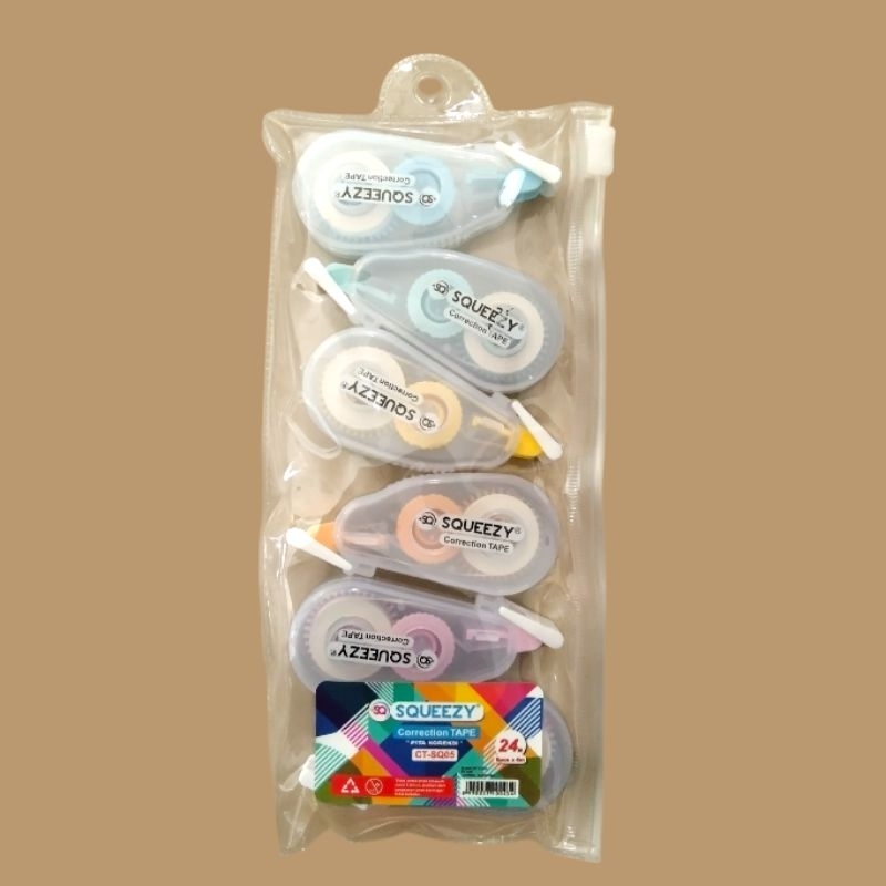 

Tip-Ex/Correction Pen Squeezy (Isi 4mm x 6 pcs)