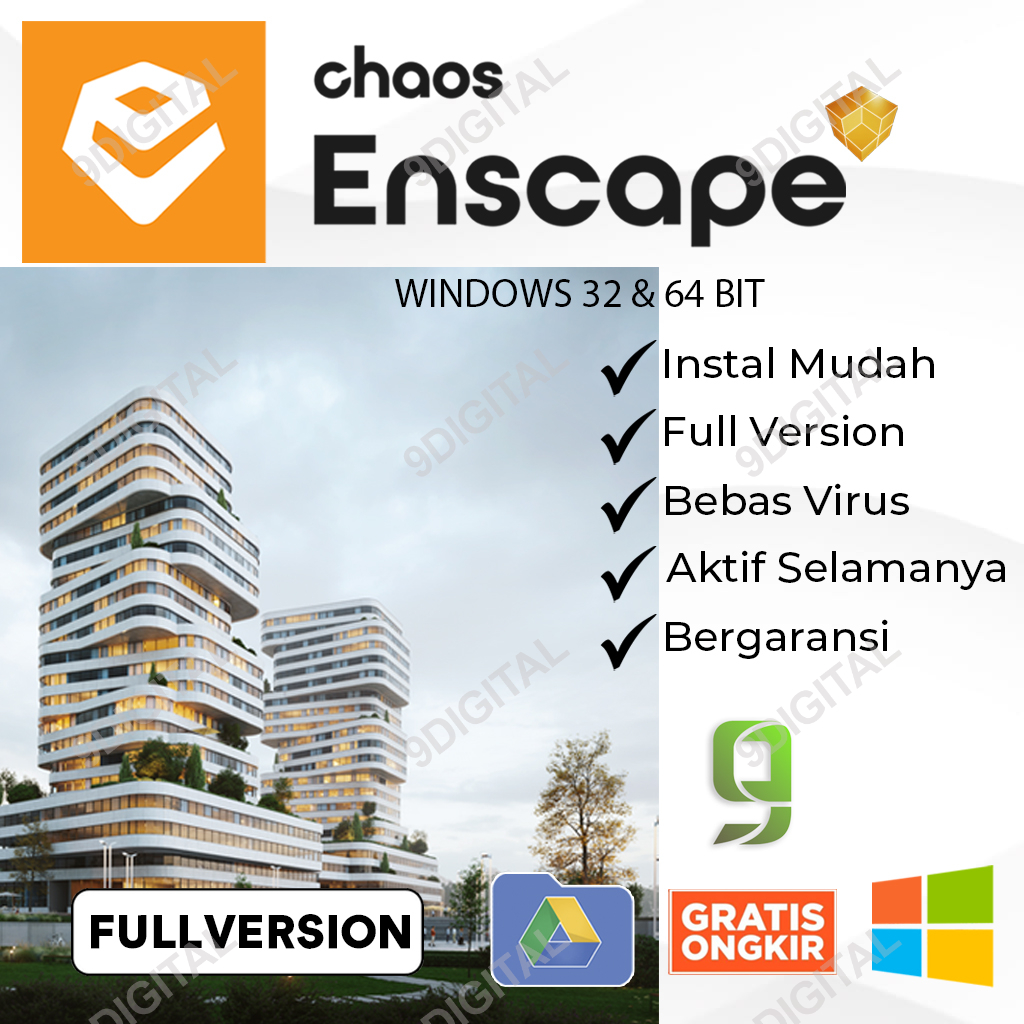 Enscape 3D Full Version Lifetime 4.2.1 / 3.5.6 / 3.1.0