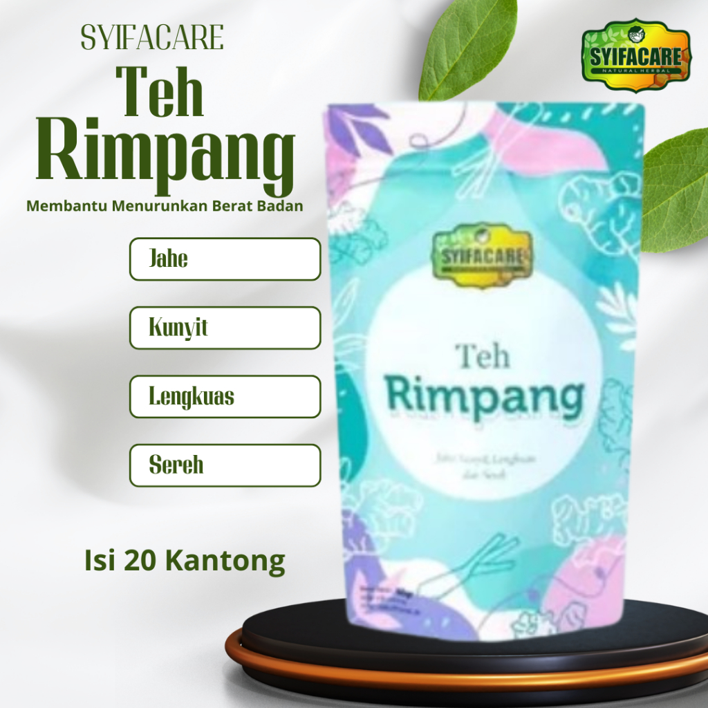 

Teh Rimpang SYIFACARE - Teh Celup Herbal Solusi Diet Pelangsing Alami Efektif Turunkan Berat Badan