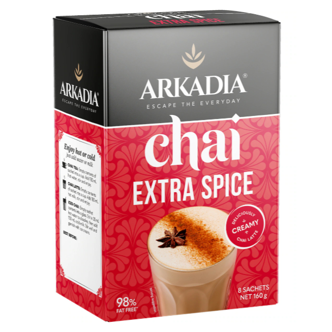 

Arkadia Chai Tea Extra Spice 8 Pack