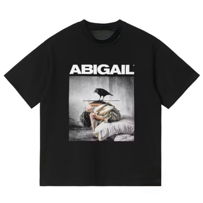 Abigail Kaos Hitam ABIGAIL - bahan cotton combed 24s