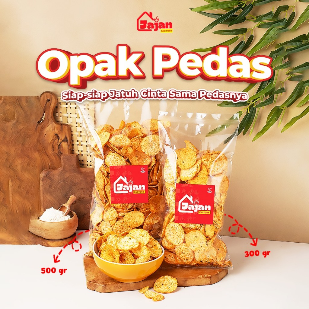 

Opak Pedas Daun Jeruk 250 gram / 500 gram Cemilan Pedes Judes Snack Camilan Gurih Kiloan Jajan Murah