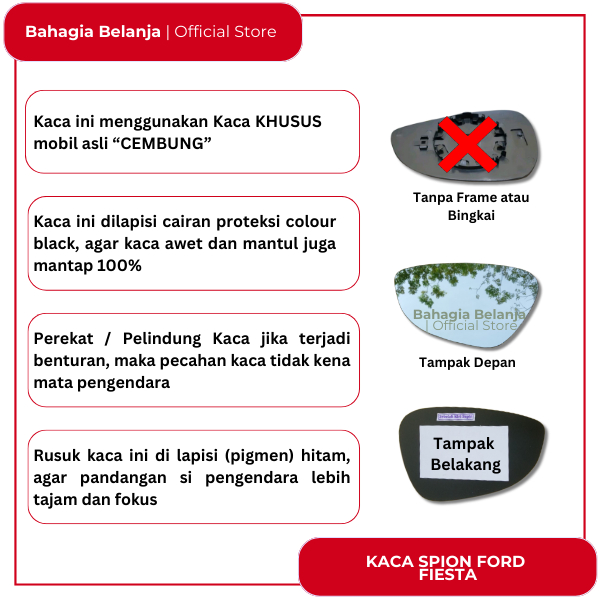 Kaca Spion Sebelah Kiri Ford Fiesta Semua Type Special Delivery Kaca Cermin Spion Ford Fiesta Kanan 