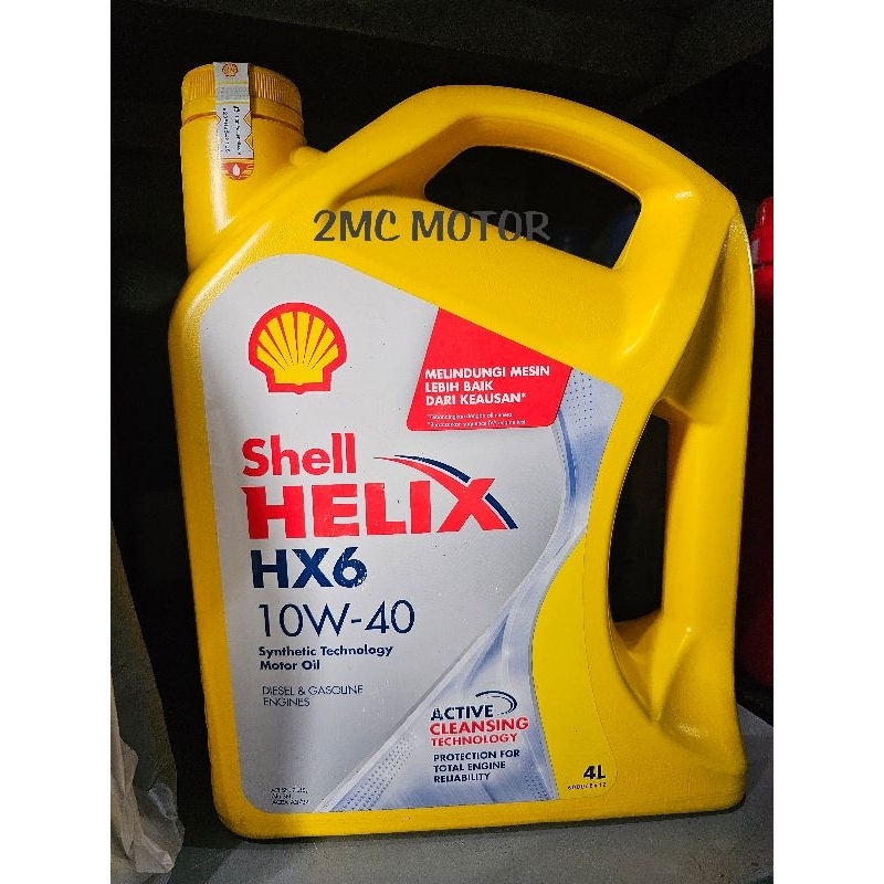 Oli Mobil Shell Helix HX6 10W-40 4Liter/Oli Mesin Mobil