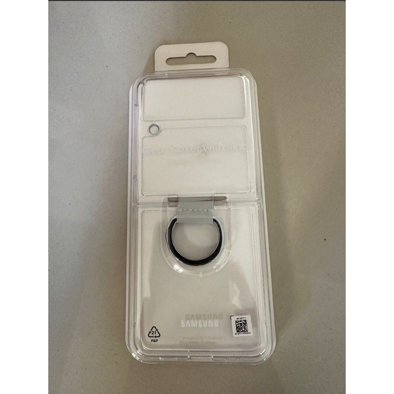case clear cover with ring galaxy z flip 3