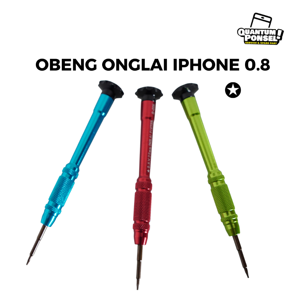 Obeng Onglai Iphone 0.8 (Bintang) Obeng Satuan