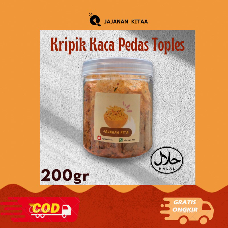 

Kripca Kiripik Kaca Daun Jeruk 200gr [New Packaging] Termurah