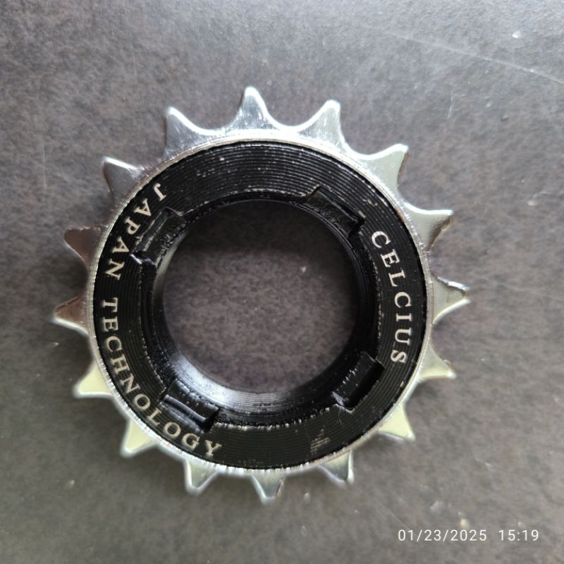 gear sepeda bunyi jangkrik (gear jangkrik) ukuran gigi 16T bahan krom