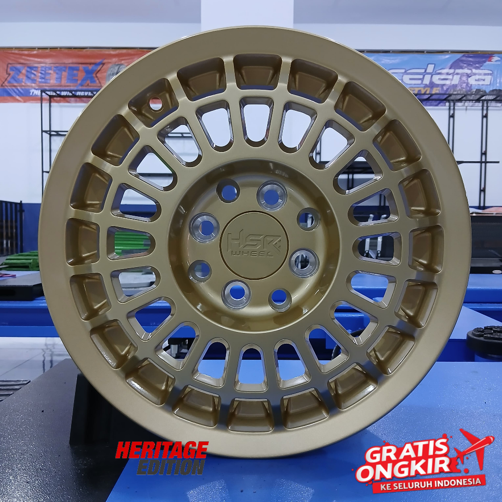 Velg Baru Ring14 Hsr Wheel For Wuling Brio Ayla Calya DLL Hsr Futbuls R14 Lebar 5,5 Rata Body R14