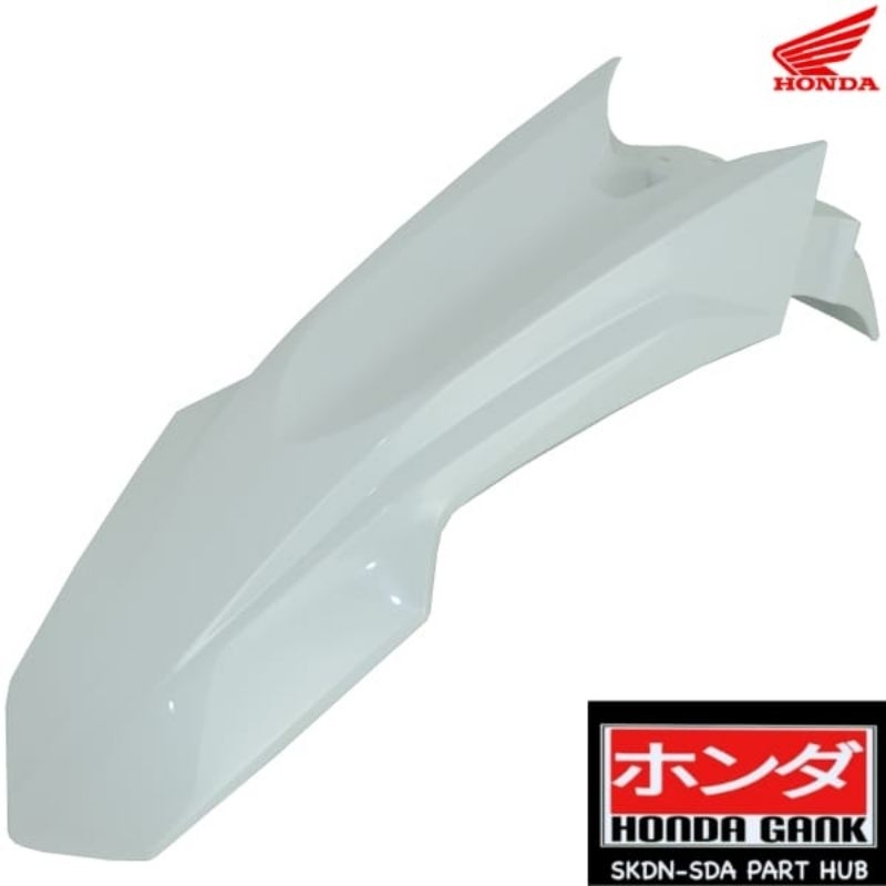 Spakbor Depan Putih Honda CRF150L K84 ORIGINAL 61100K84900ZC