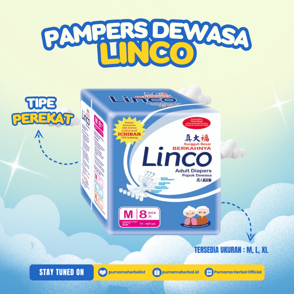 Linco Popok Dewasa Perekat Premium