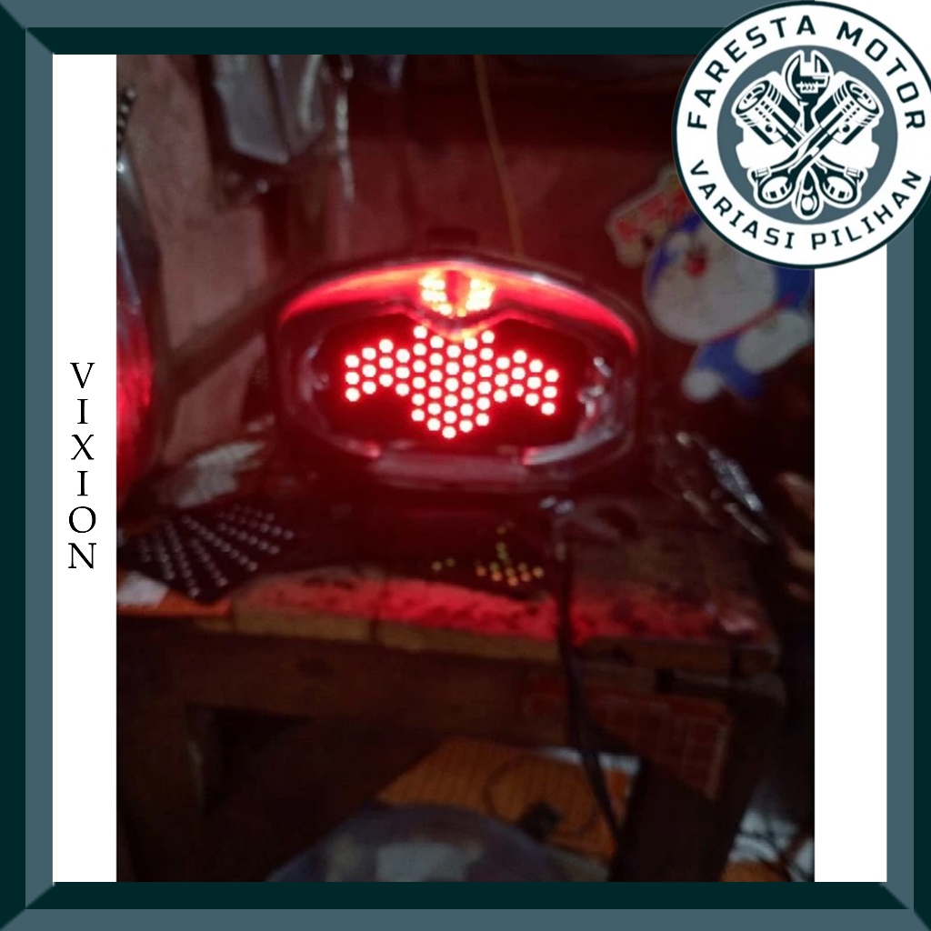 Stoplamp Lampu running Vixion 8 tr 10 mode otomatis PNP