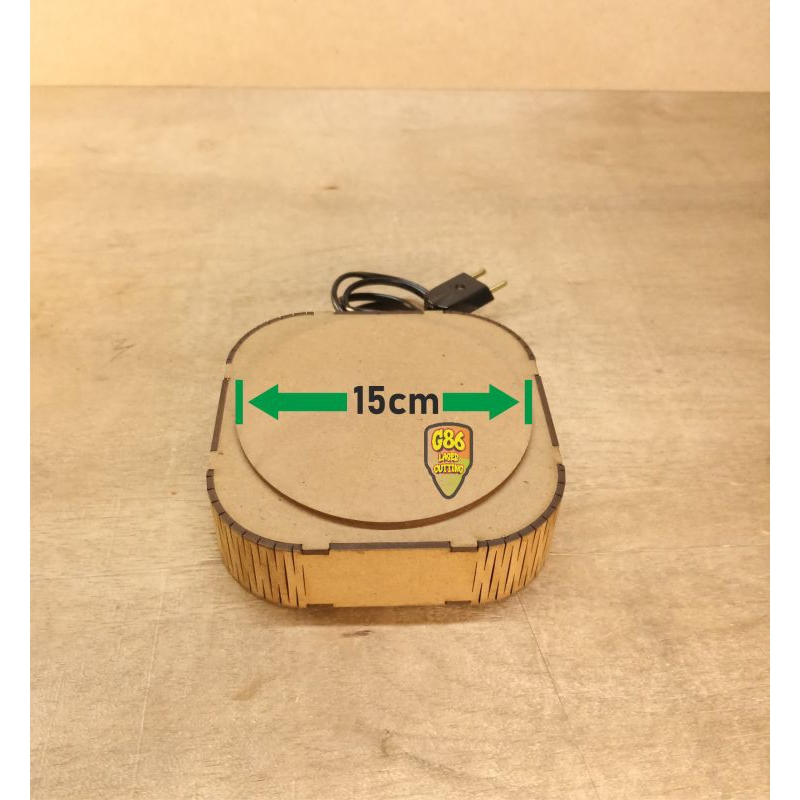 G86 LASER CUTTING ROTATING PHOTO TABLE / MEJA FOTO PUTAR KAYU 15cm