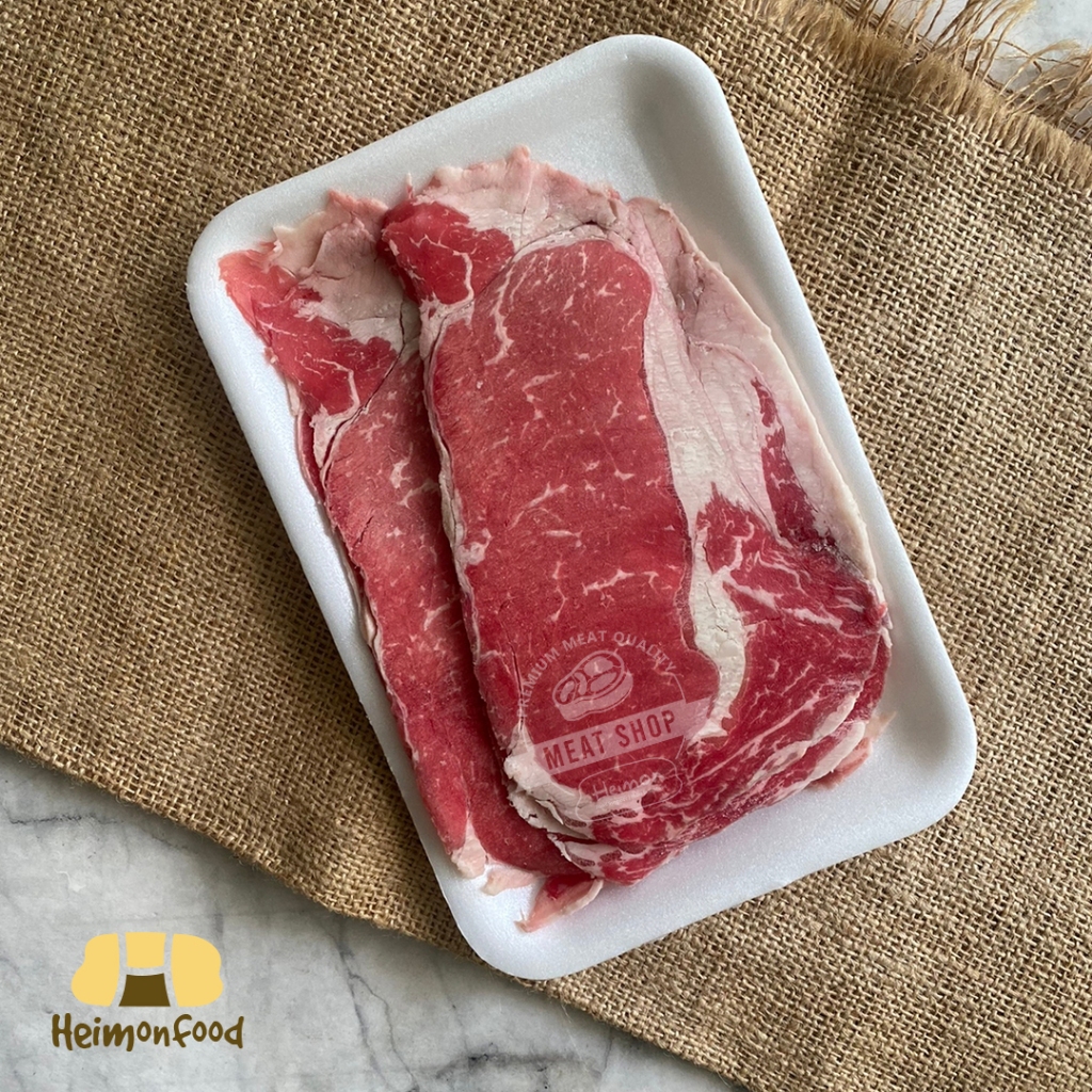

Daging Sapi AUS Wagyu Striploin Steak MB 2+ Slice