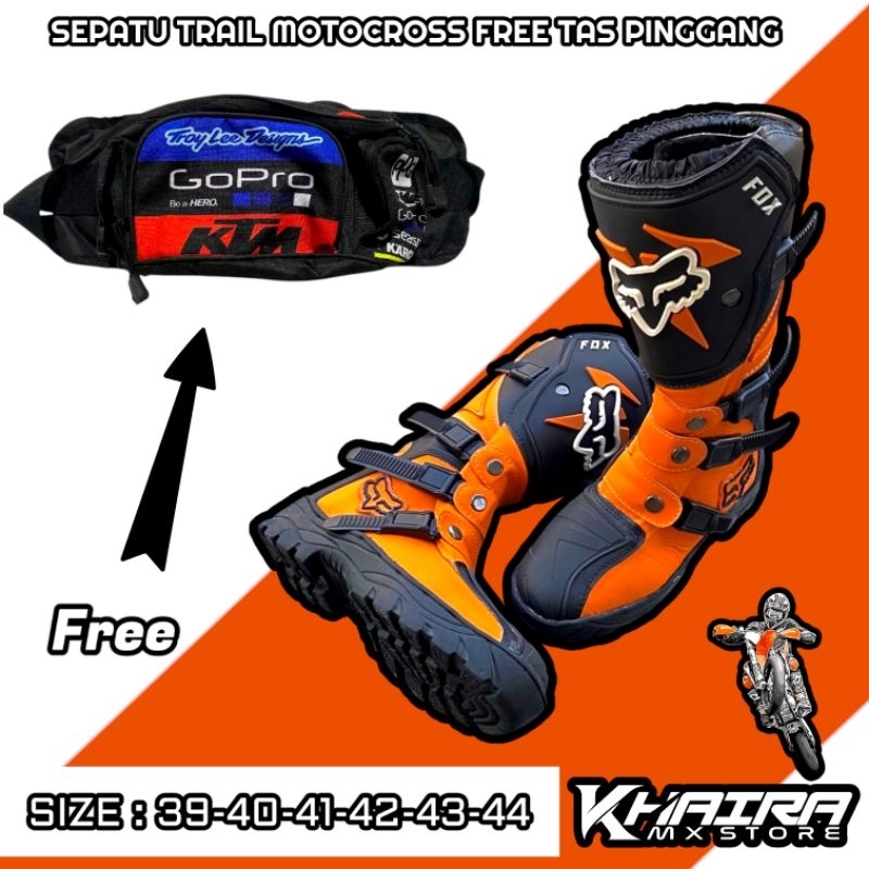 Sepatu Trail Motocross  Free TAS PINGGANG MOTOR TRAIL / SUNMORI TOURING BIKERS