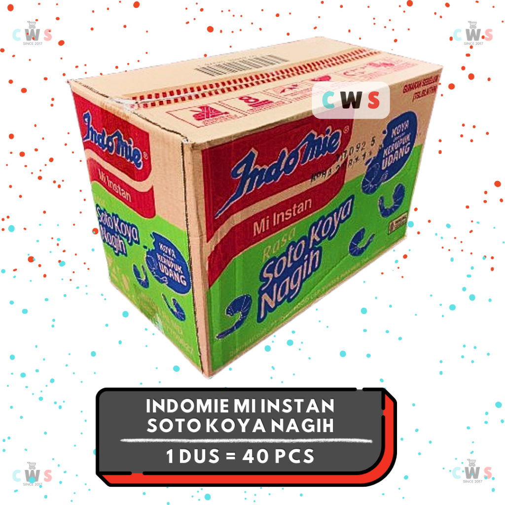 

INDOMIE Soto Koya Nagih Mi Instan dengan Koya dan Kerupuk Udang BARU - 1 Dus / 40 Pcs