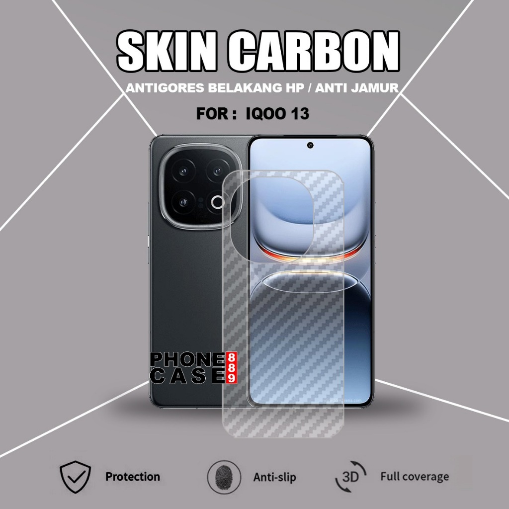 IQOO 15R IQOO 15 IQOO 13 5G SKIN CARBON TRANSPARAN ANTI GORES ANTI JAMUR IQOO 15R IQOO 15 IQOO 13 5G