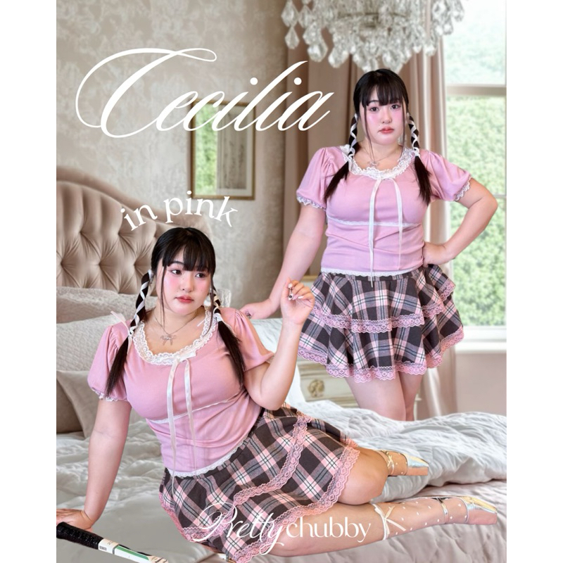 CECILIA Top Shirt Big Size - Katun Premium - Plus Size Shirt - Atasan Big Size - Atasan Jumbo - Shir