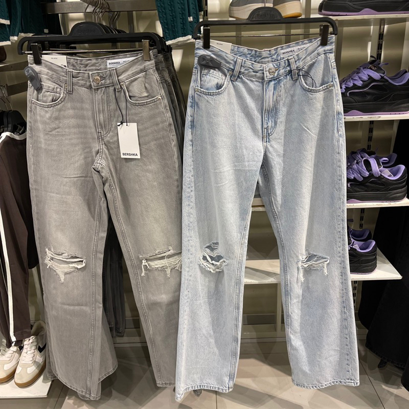 Jeans Wide Leg BERSHKA Women Jastip (jasa titip)