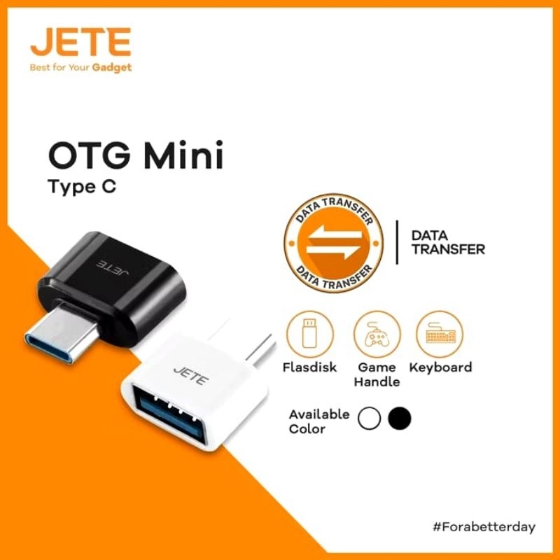 OTG Mini Type C | Adapter Converte JETE OTG Type C