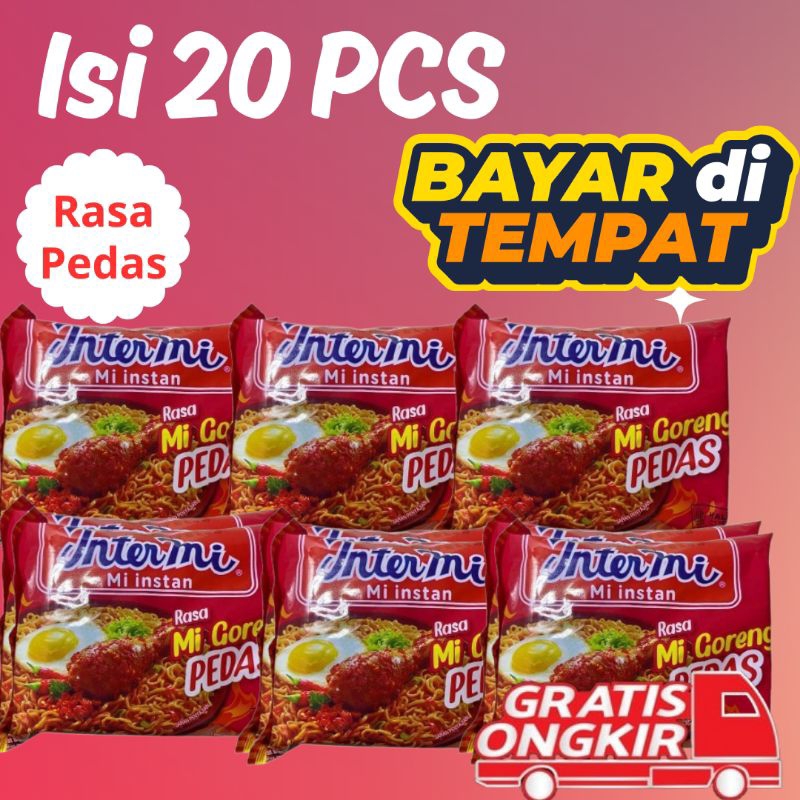 

(20 PCS ) Intermie Pedas All Varian Rasa Pedas 60g Lebih Hemat Di Kantong Mie Istan Oringinal