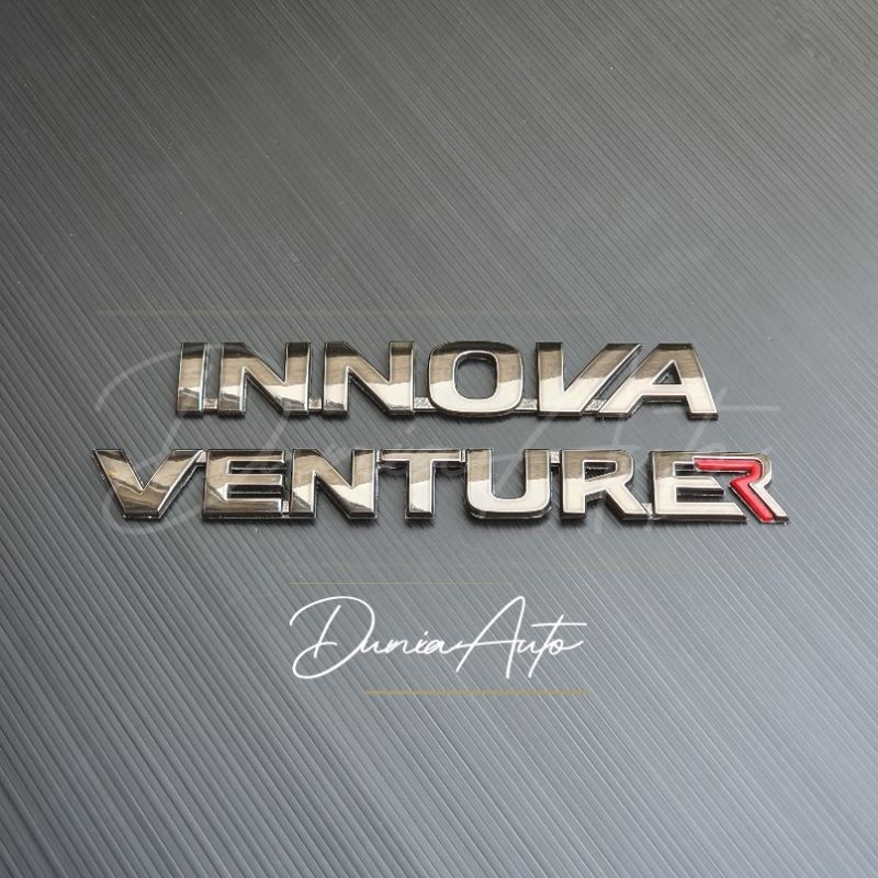 Emblem Logo Black Chrome Tulisan Innova Venturer Reborn