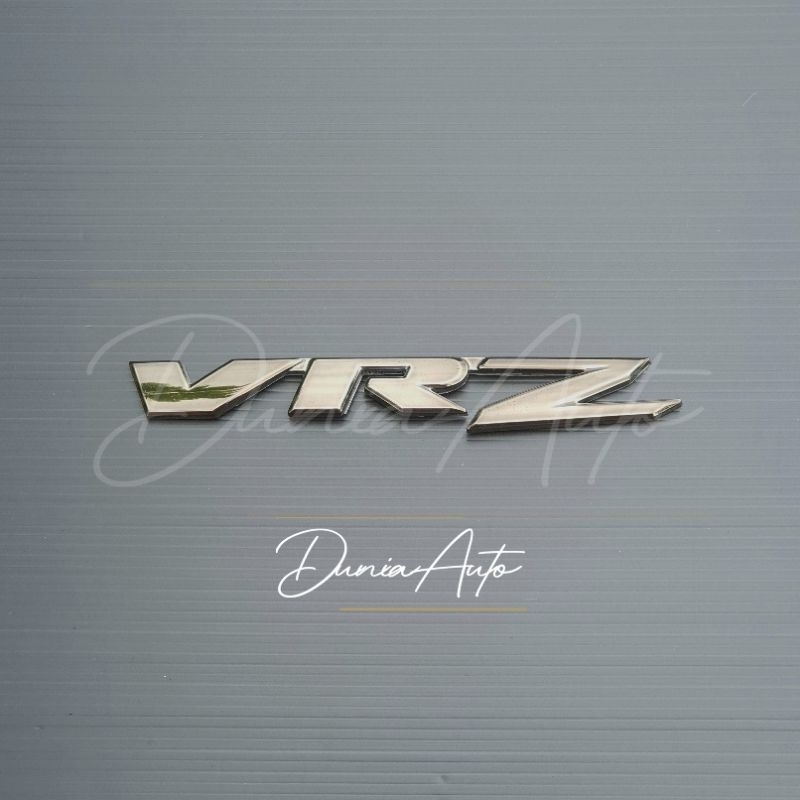 Emblem Logo Black Chrome Tulisan VRZ Fortuner