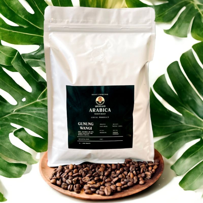 

Arabica 100% Gunung wangi roasted beans. | Grade A .