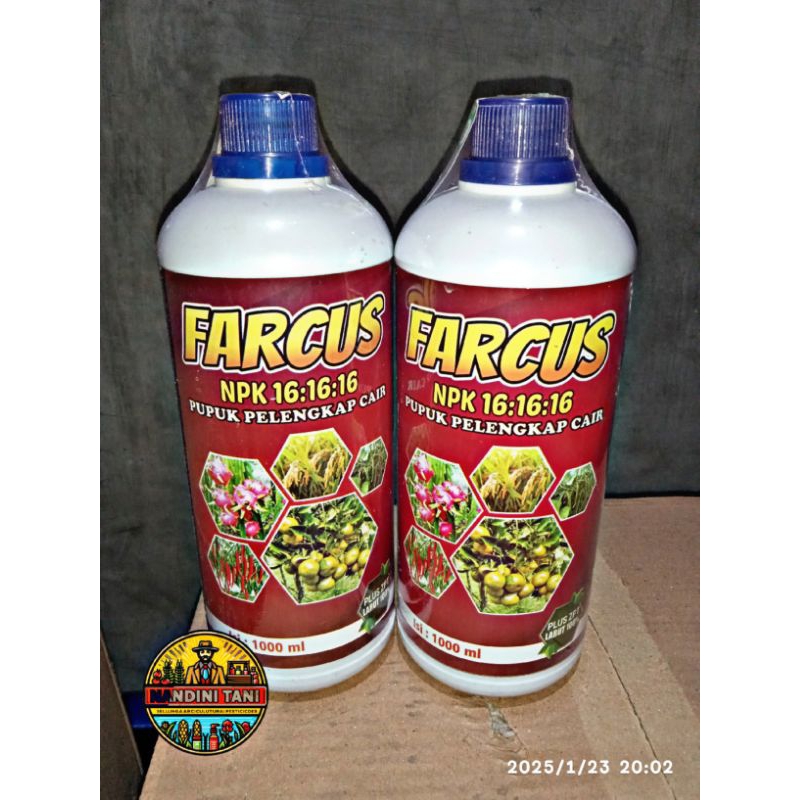 Pupuk NPK 16 16 16 daun cair tanaman FARCUS 16-16-16 || 1 LITER