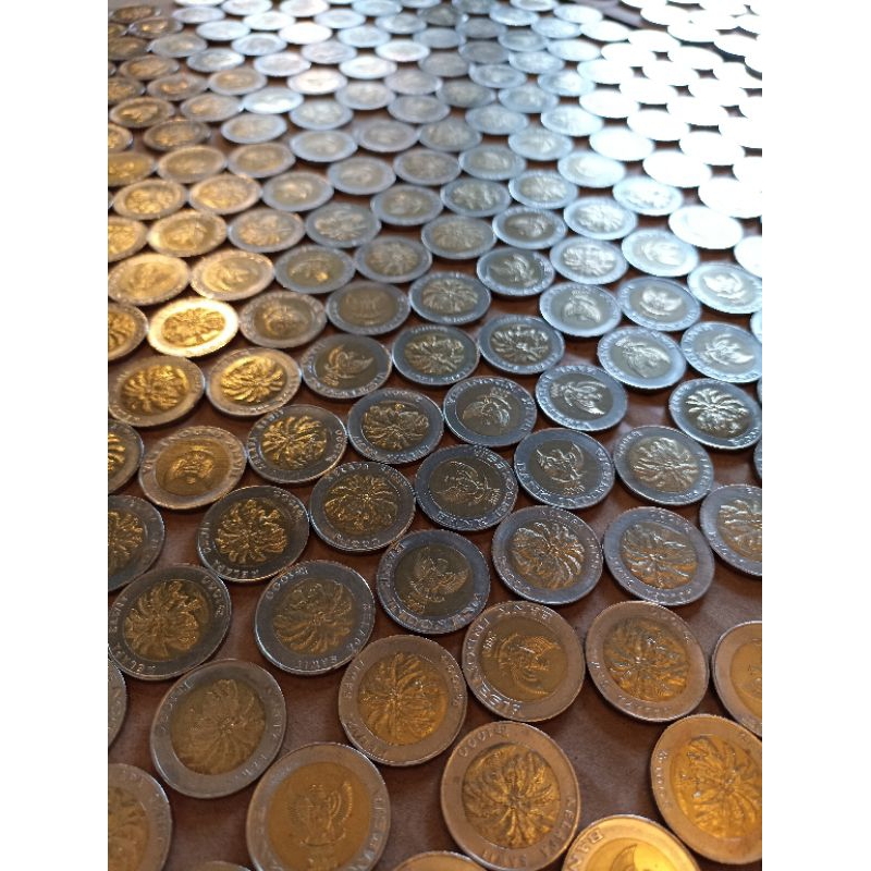 ORIGINAL UANG KOIN 1000 RUPIAH KELAPA SAWIT SUDAH BERSIH