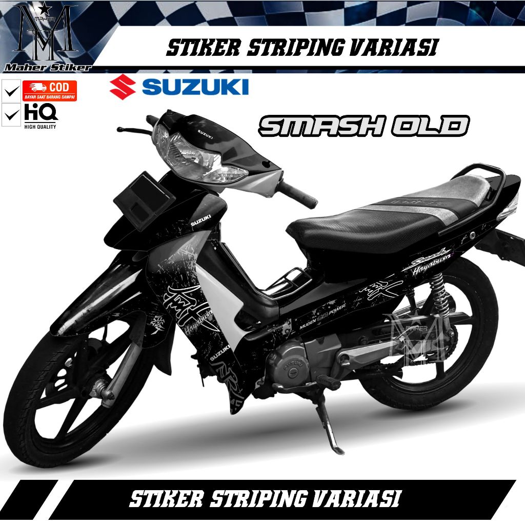 Stiker Striping Smash 110 Variasi Hayabusa