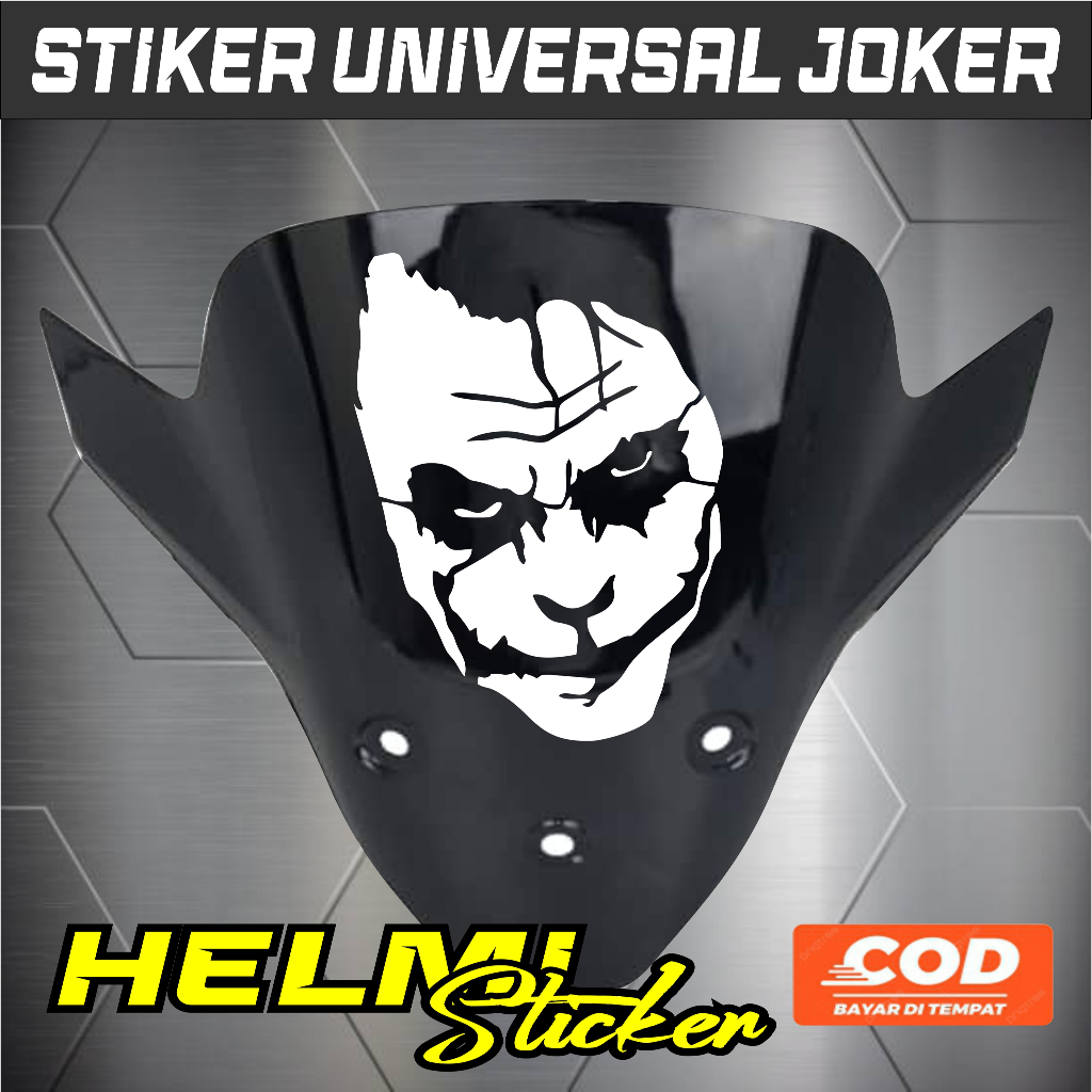 STIKER CUTTING STICKER JOKER VISOR MOTOR MOBIL UNIVERSAL STIKER JOKER