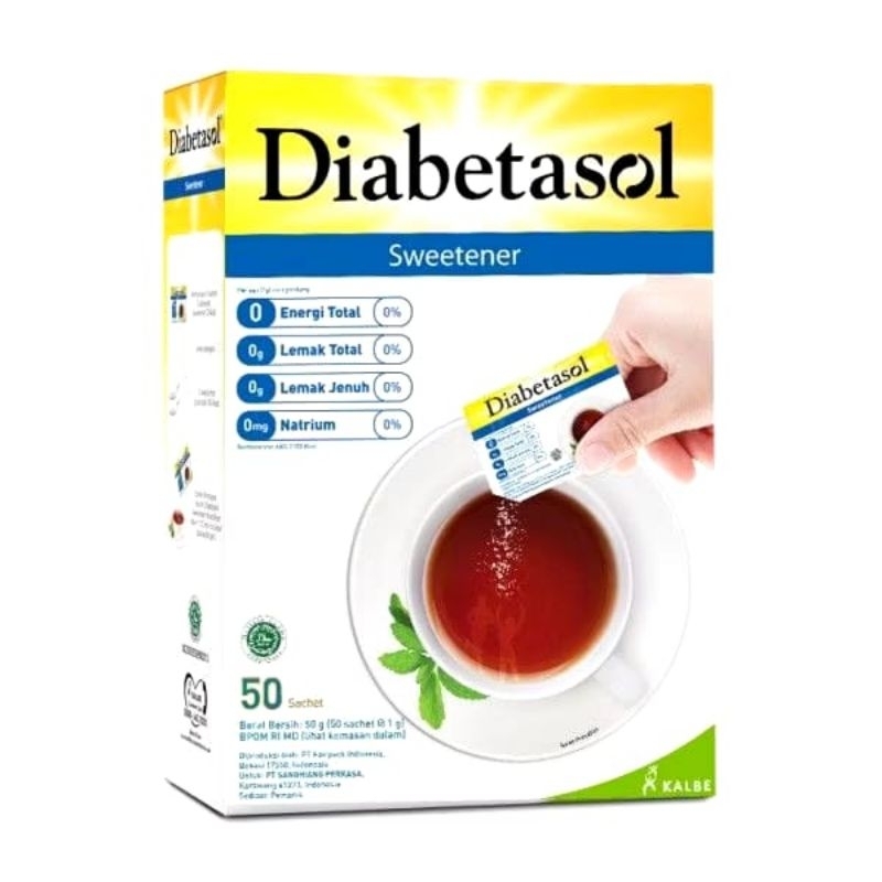 

DIABETASOL 50 sachet sweetener gula diabetes (EXP 06/2026)