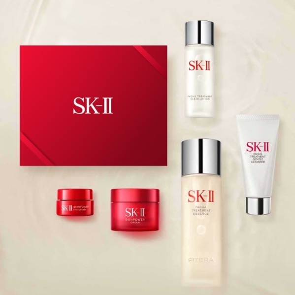 SK-II SKII paket anti aging dengan pitera dan skinpower advanced cream dengan box