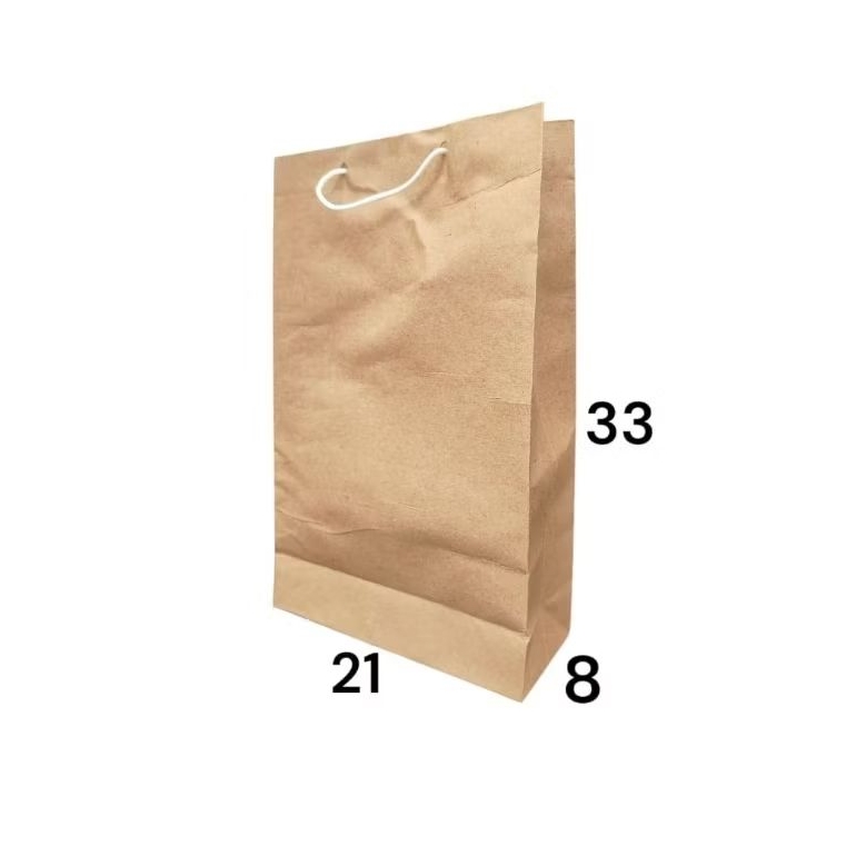 

paper bag coklat banci ukuran 21x33x8 isi 12 pcs