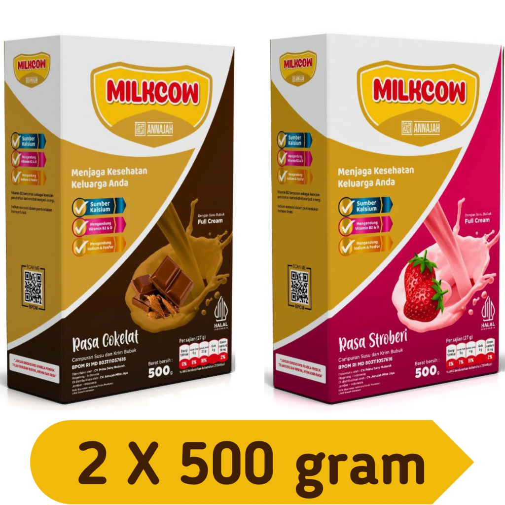 

2 BOX MURAH MILKCOW 500 GRAM SUSU SAPI 100% AMPUH PENGGEMUK BADAN SUSU PENAMBAH NAFSU MAKAN