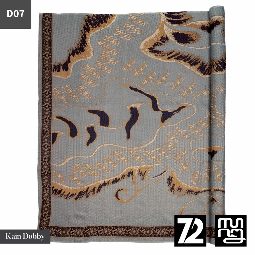 72 Batik - Kain Batik Dobby Lembah Asri Abu
