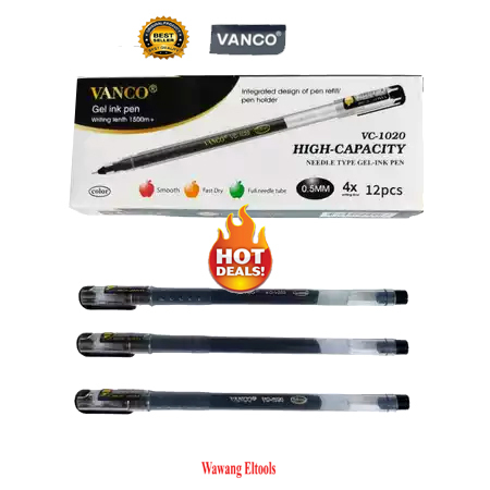 

[ 1 PAK ] Pulpen Bolpen Pena murah Vanco VC-1020 Hitam