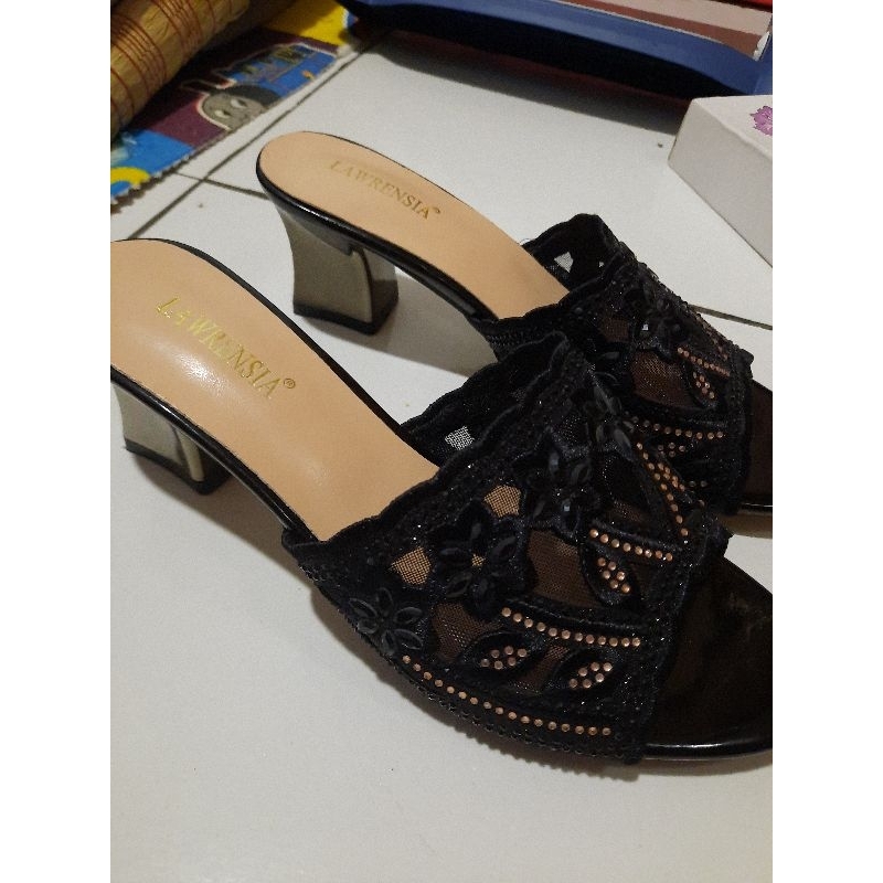 [preloved] Lawrensia Wedges | sandal wanita | wedges wanita kekinian | sandal kondangan