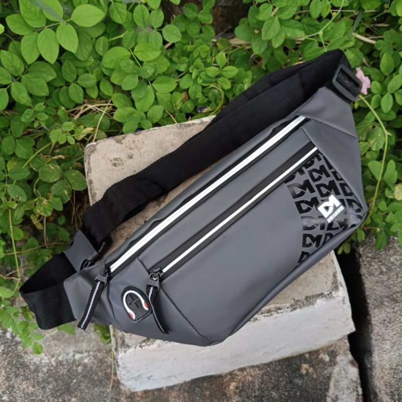 Tas Selempang Pria Anti Air | Waistbag Pria Original Bahan Waterproof