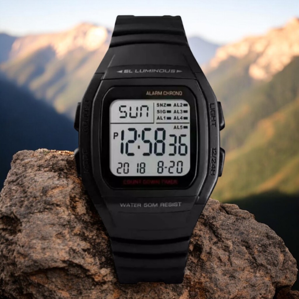 Jam Tangan Dital Pria/Wanita 35mm Anti Air