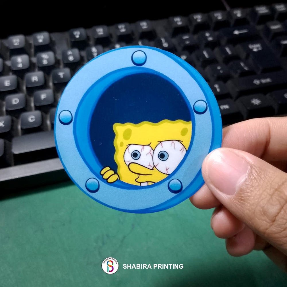 

Stiker Spongebob Ngintip di jendela bahan vinil tahan air